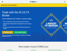 Tablet Screenshot of forex.com